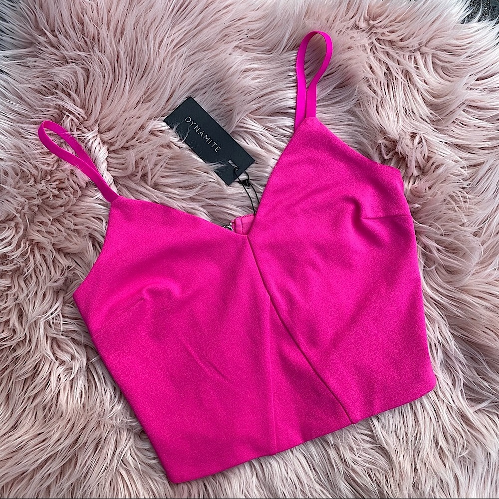 Hot Pink Crop Top
